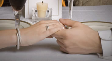embracing hands